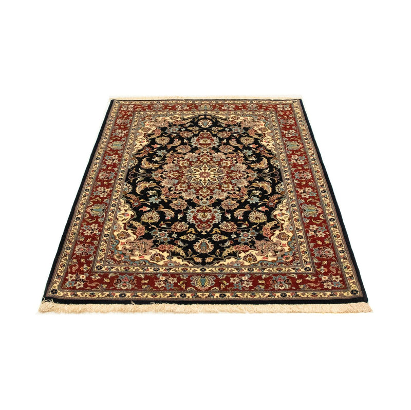Perserteppich - Ghom 151 x 105 cm - schwarz