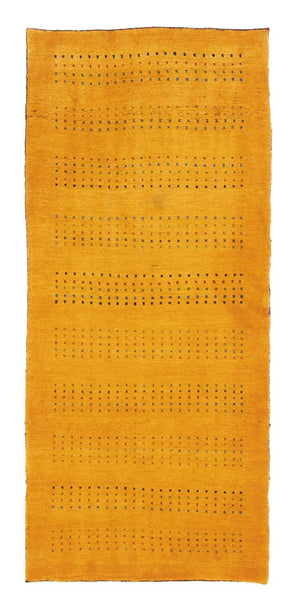Tapis de couloir Tapis Gabbeh - Loribaft Persan - 197 x 83 cm - or