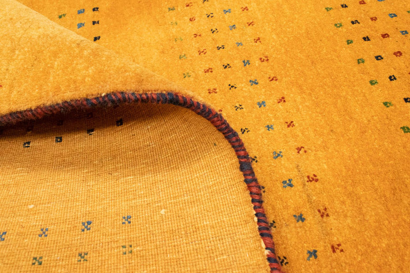 Tapis de couloir Tapis Gabbeh - Loribaft Persan - 197 x 83 cm - or