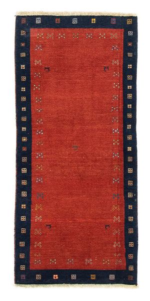 Tapis de couloir Tapis Gabbeh - Loribaft Persan - 190 x 85 cm - rouge