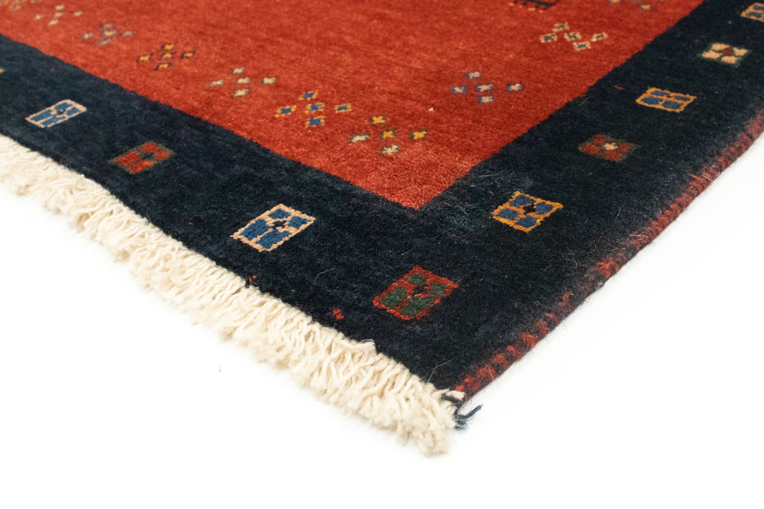 Tapis de couloir Tapis Gabbeh - Loribaft Persan - 190 x 85 cm - rouge
