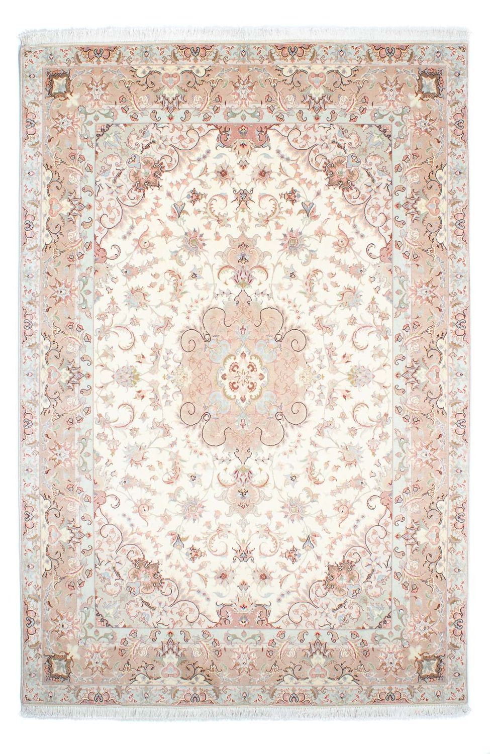 Tapis persan - Tabriz - Royal - 248 x 168 cm - beige