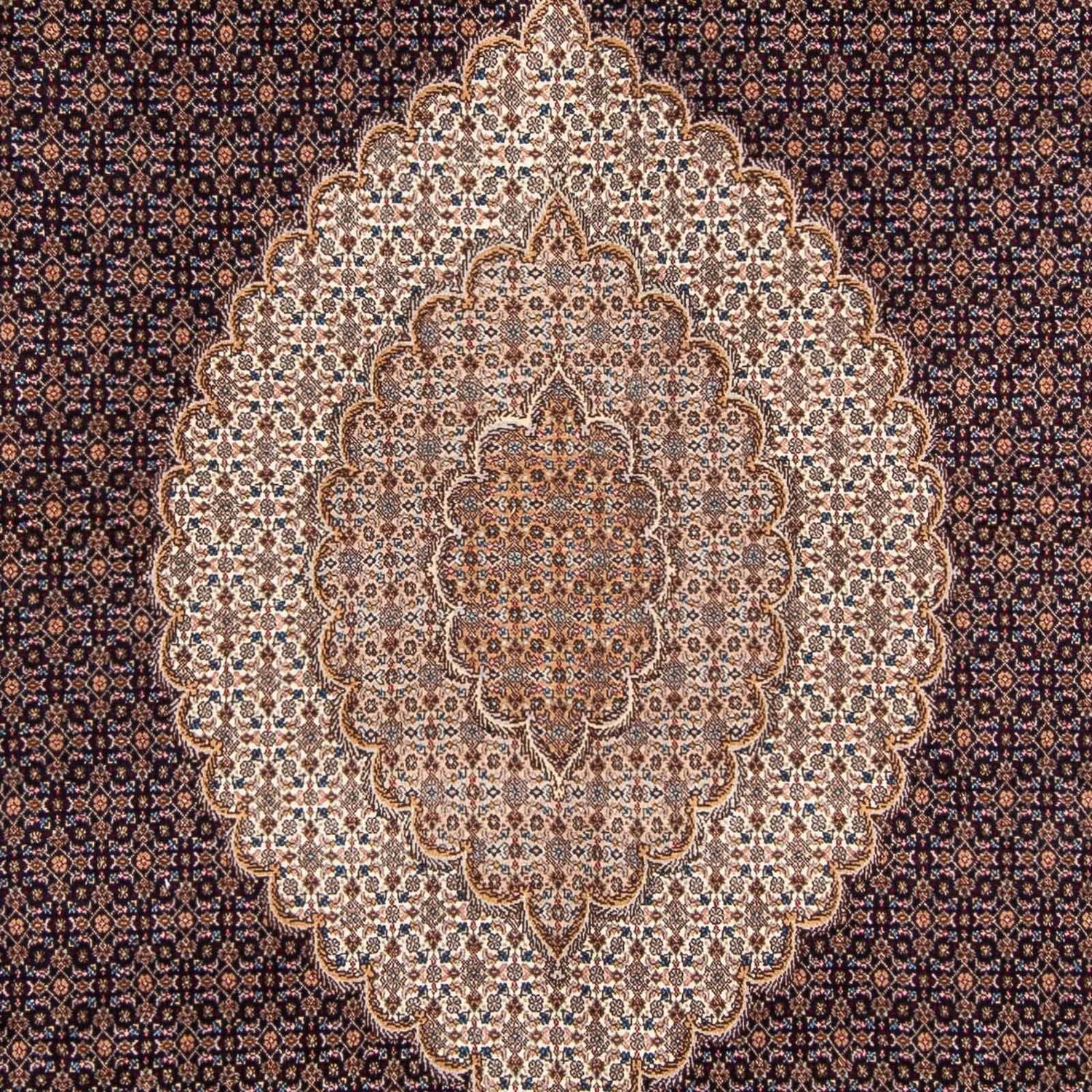 Tapis persan - Tabriz - 310 x 200 cm - bleu foncé