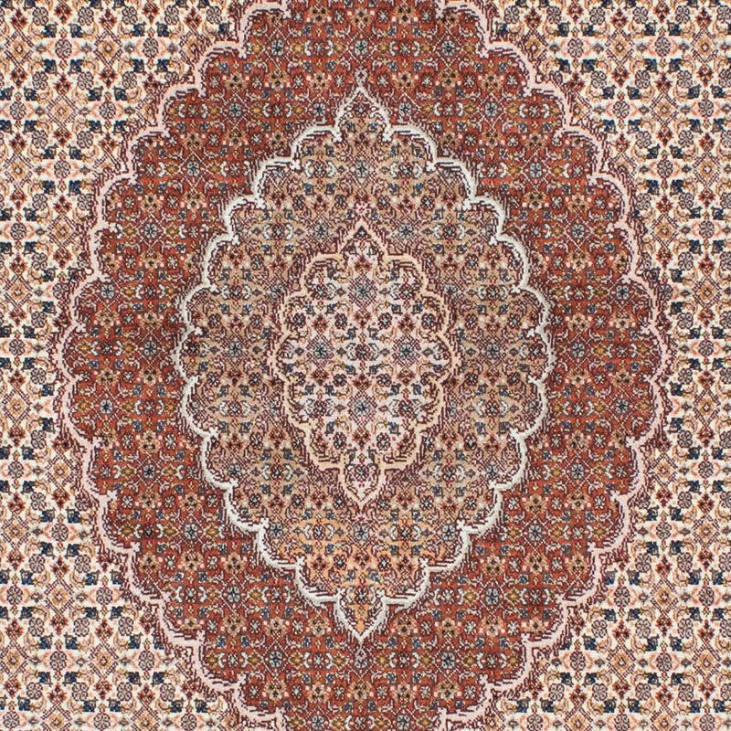 Tapis persan - Tabriz - 202 x 150 cm - marron clair