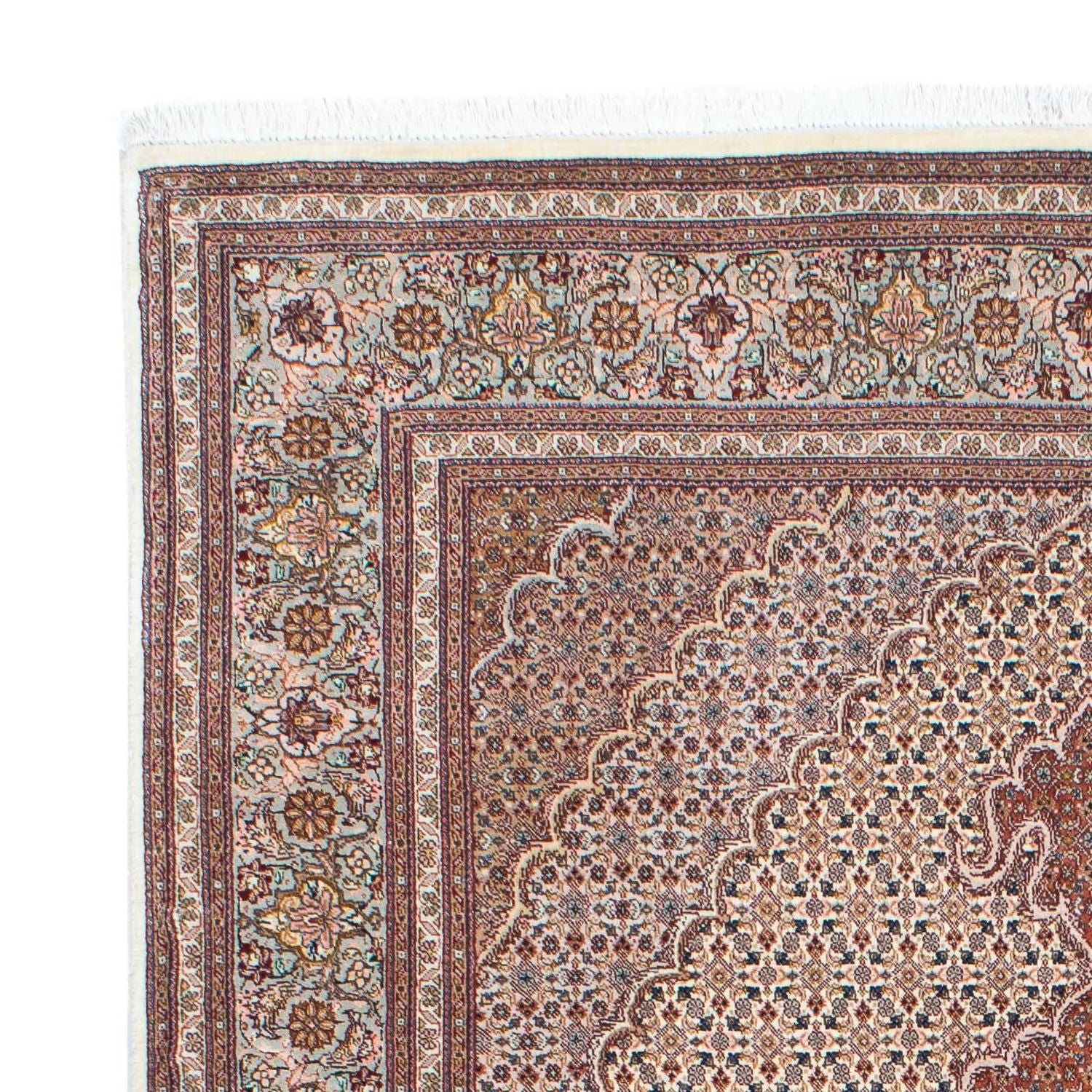 Tapis persan - Tabriz - 202 x 150 cm - marron clair