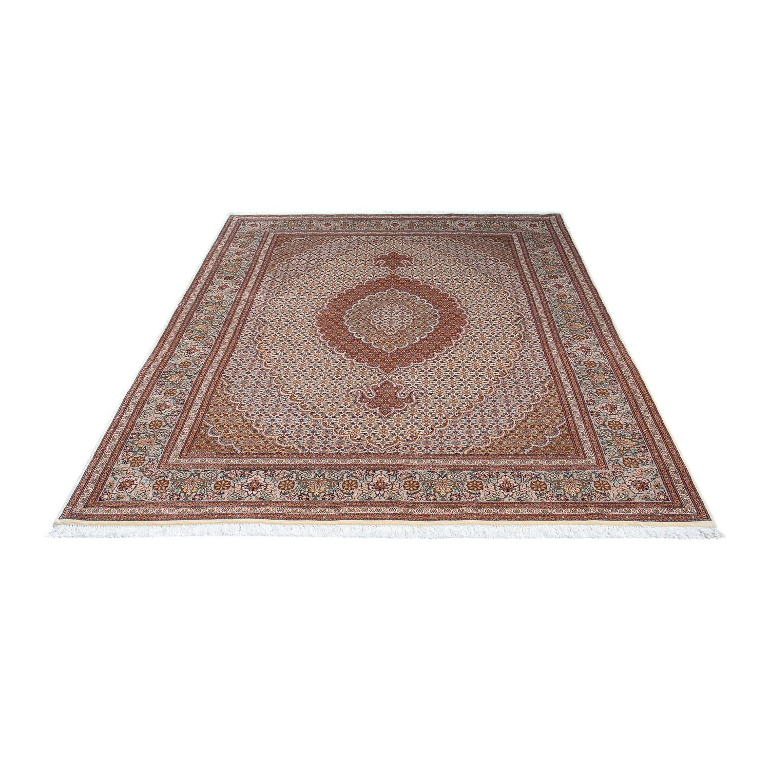Tapis persan - Tabriz - 202 x 150 cm - marron clair