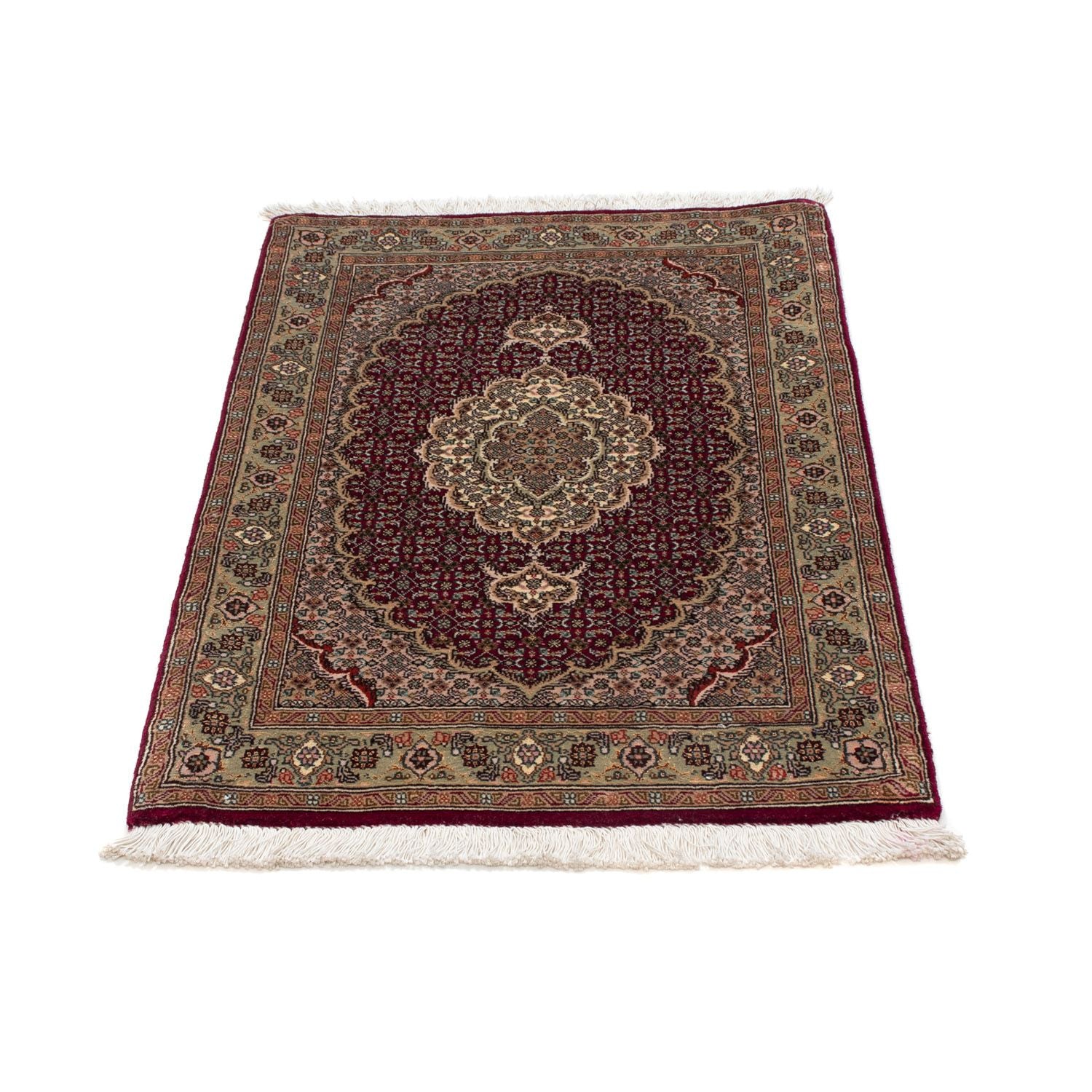 Tapis persan - Tabriz - Royal - 95 x 61 cm - rouge foncé