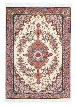 Tapis persan - Tabriz - Royal - 83 x 56 cm - beige