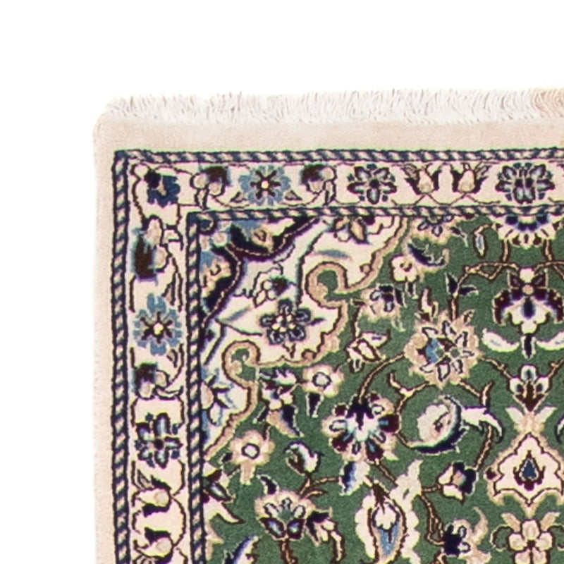 Tapis de couloir Tapis persan - Nain - Royal - 410 x 62 cm - vert