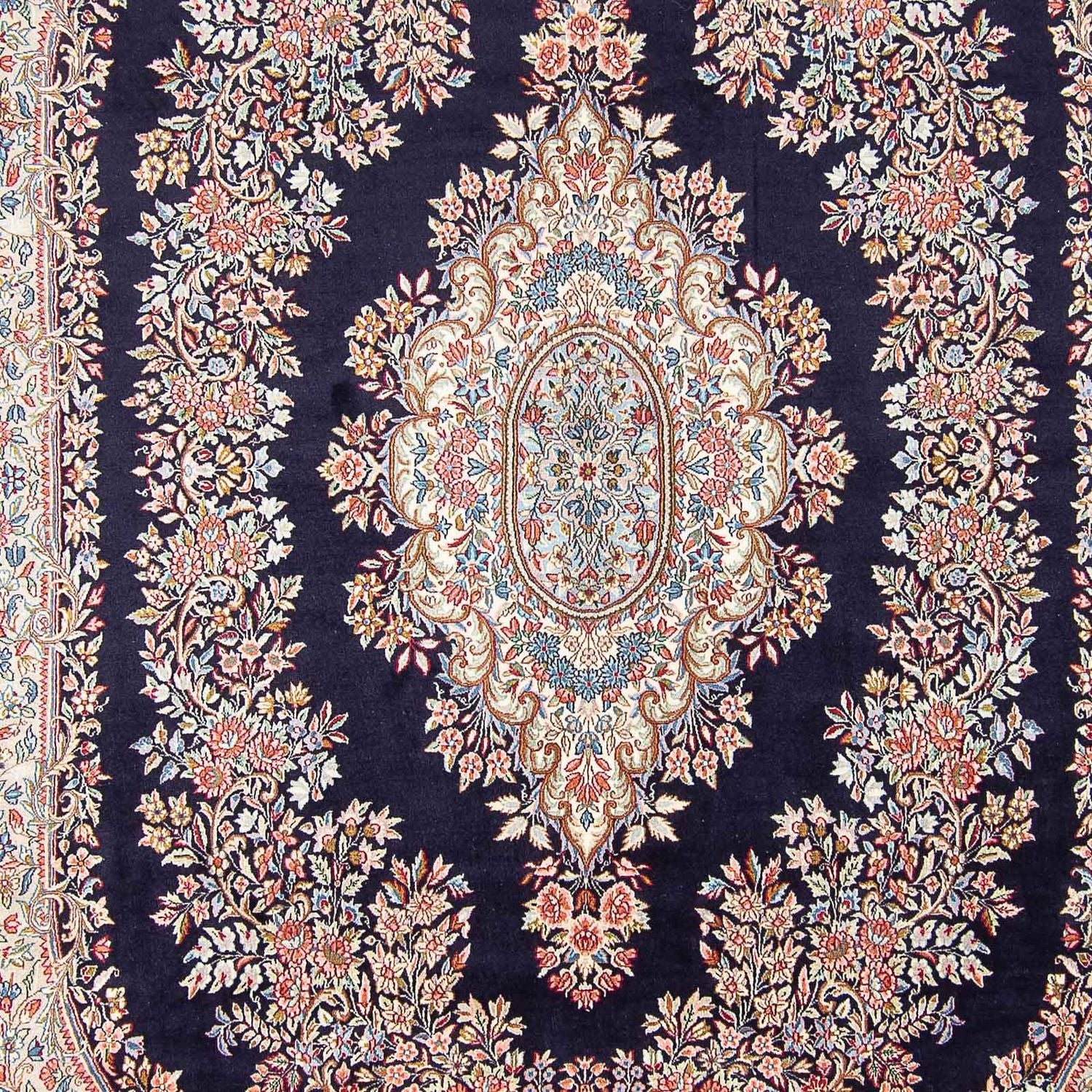 Tapis persan - Royal - 398 x 292 cm - bleu foncé