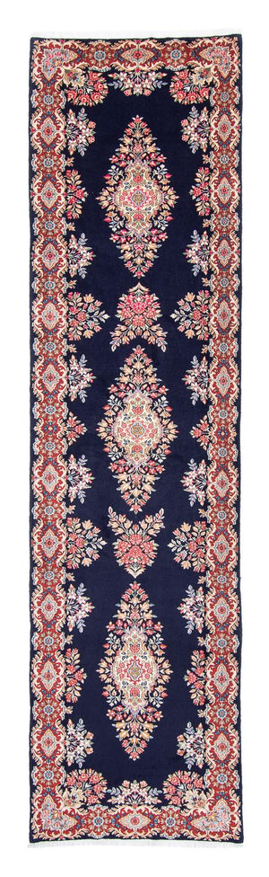 Tapis de couloir Tapis persan - Royal - 407 x 96 cm - bleu foncé
