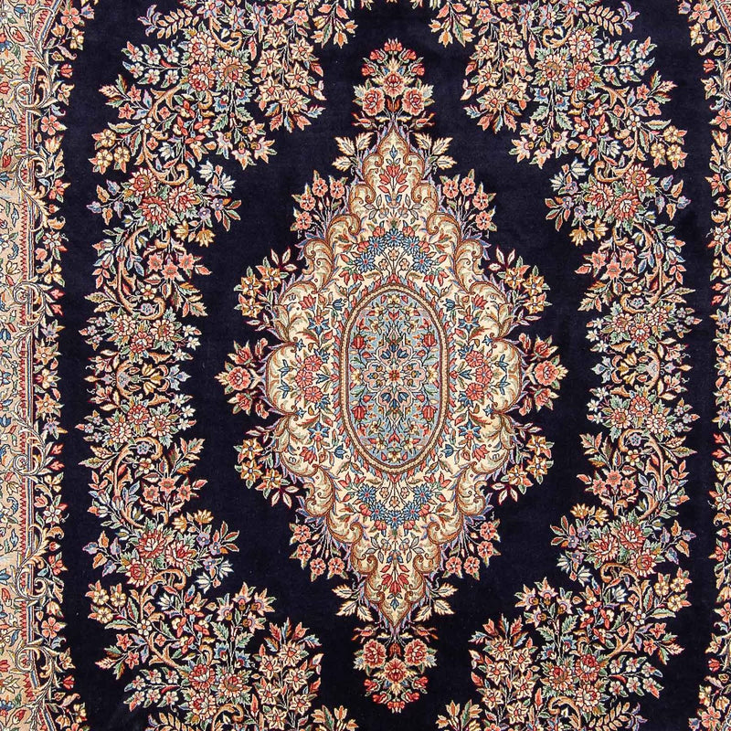 Tapis persan - Royal - 400 x 294 cm - bleu foncé