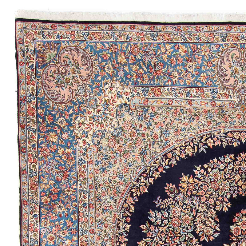 Tapis persan - Royal - 400 x 294 cm - bleu foncé