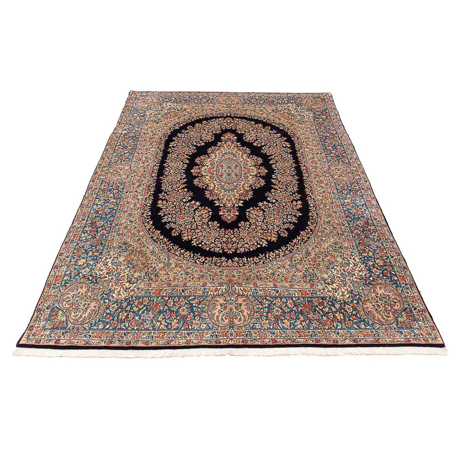 Tapis persan - Royal - 400 x 294 cm - bleu foncé