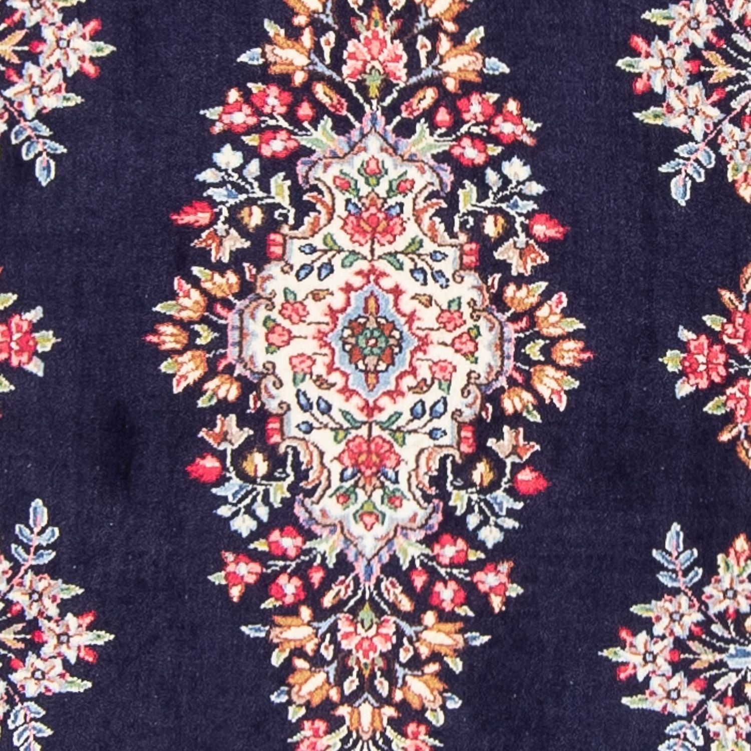 Tapis de couloir Tapis persan - Royal - 370 x 98 cm - bleu foncé