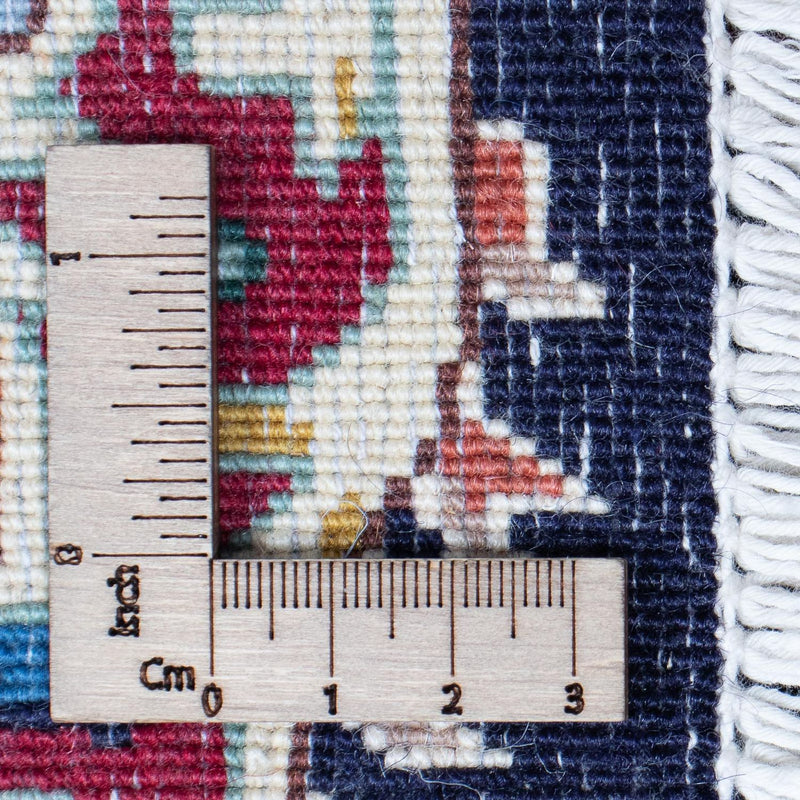 Tapis de couloir Tapis persan - Royal - 370 x 98 cm - bleu foncé