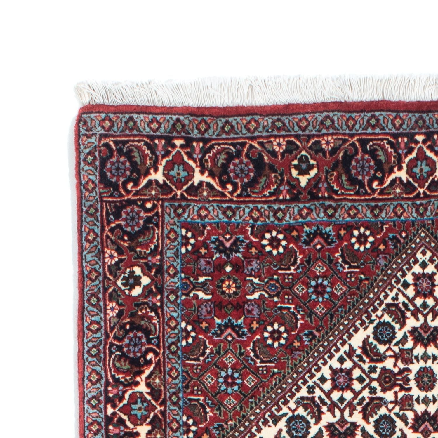 Tapis de couloir Tapis persan - Bidjar - 214 x 83 cm - rouge clair