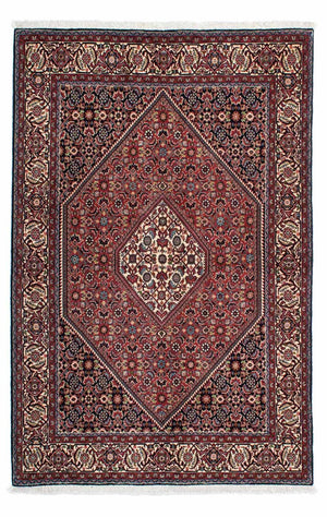 Tapis persan - Bidjar - 210 x 136 cm - rouge