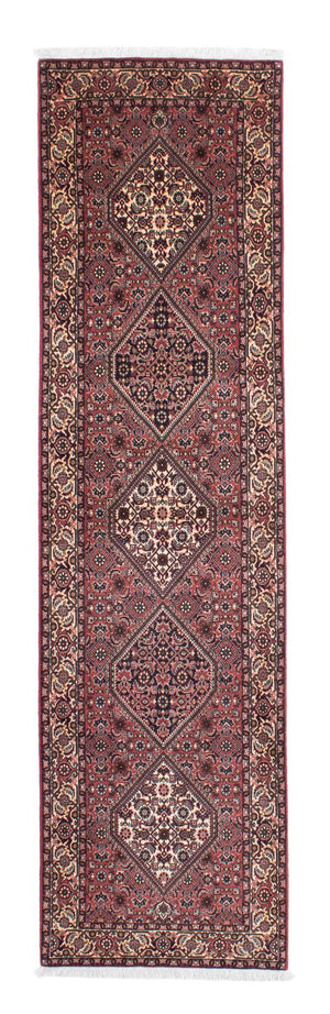 Tapis de couloir Tapis persan - Bidjar - 310 x 83 cm - rouge clair