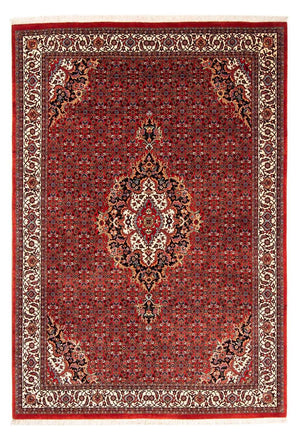 Tapis persan - Bidjar - 242 x 168 cm - rouge foncé