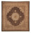 Tapis persan - Tabriz - 270 x 252 cm - bleu foncé