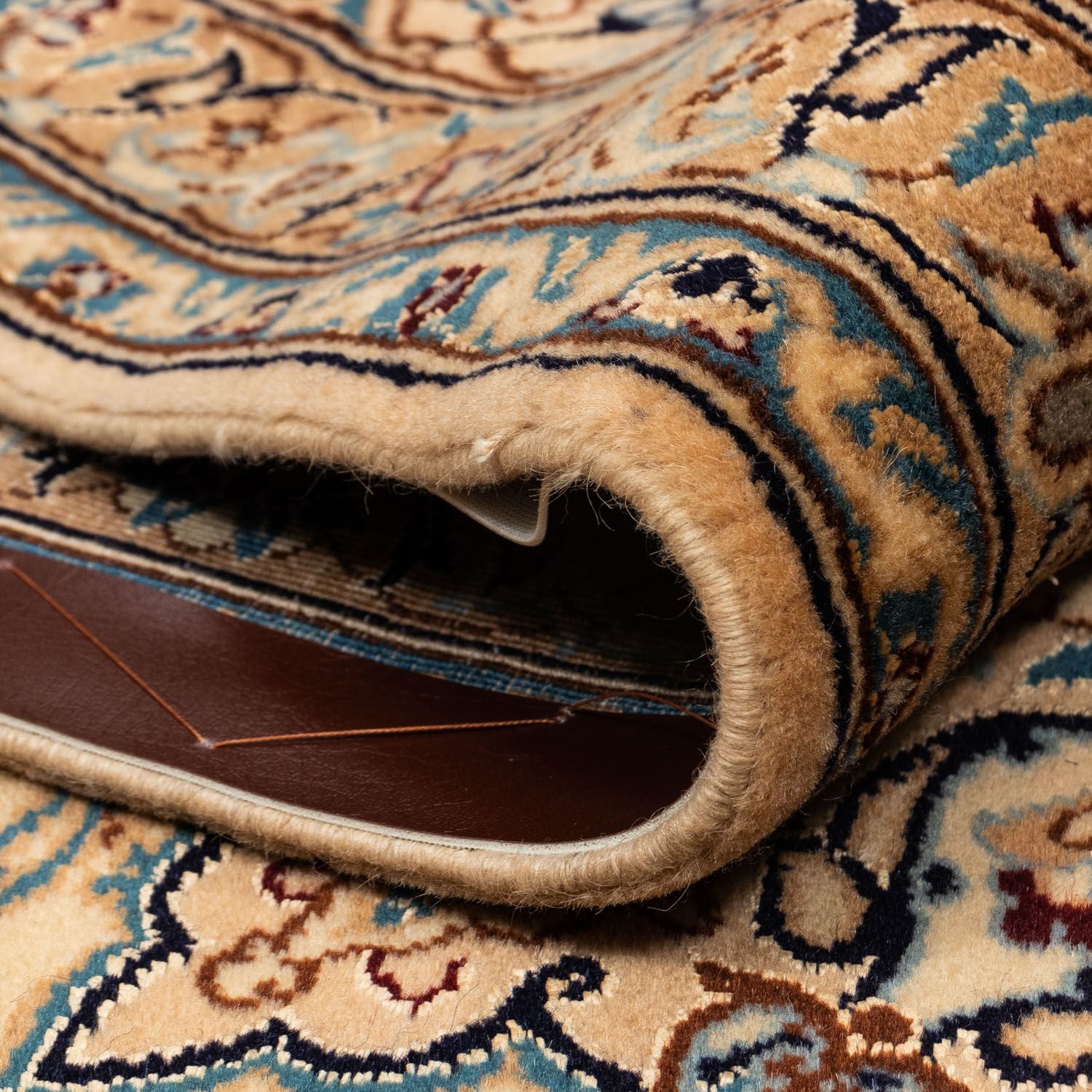 Tapis persan - Nain - Royal - 373 x 246 cm - beige foncé