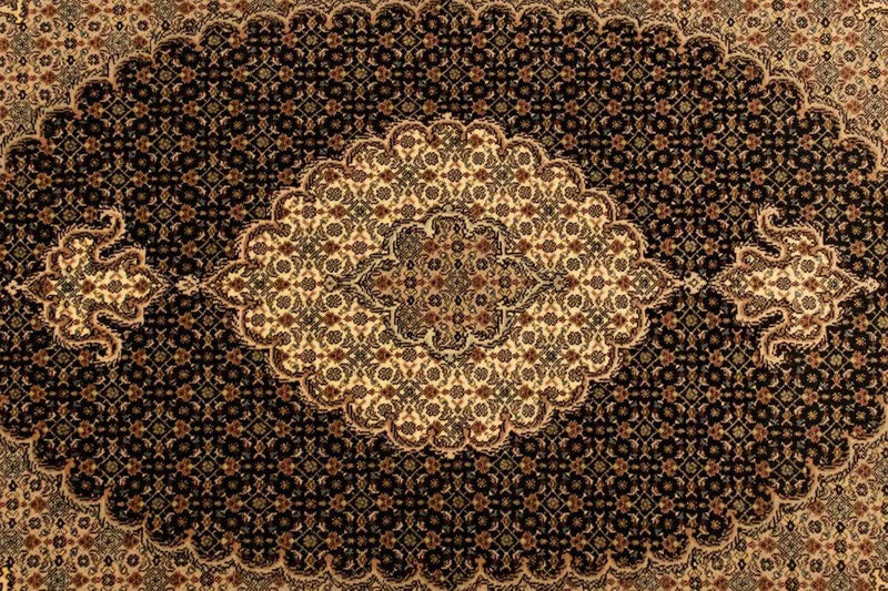 Tapis persan - Tabriz - Royal - 150 x 102 cm - bleu foncé