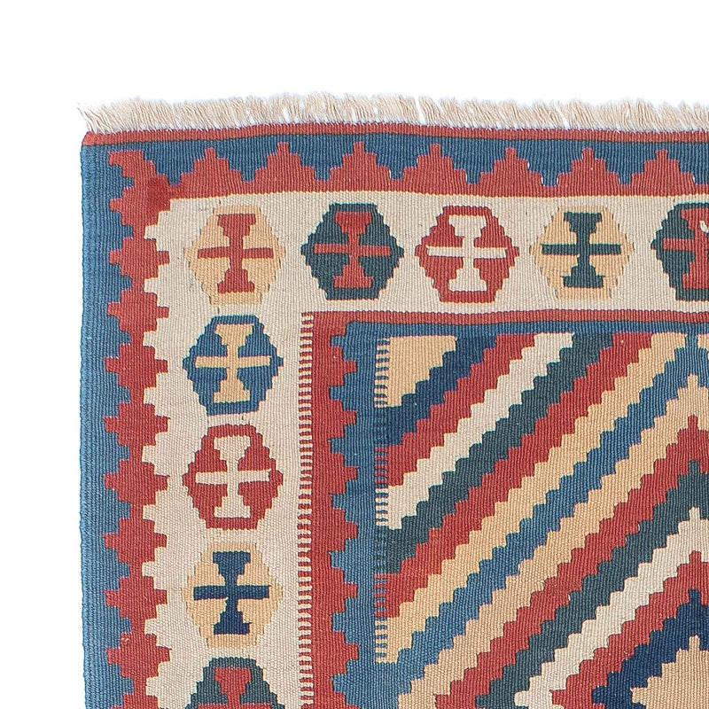 Tapis Kelim - Oriental - 183 x 124 cm - bleu