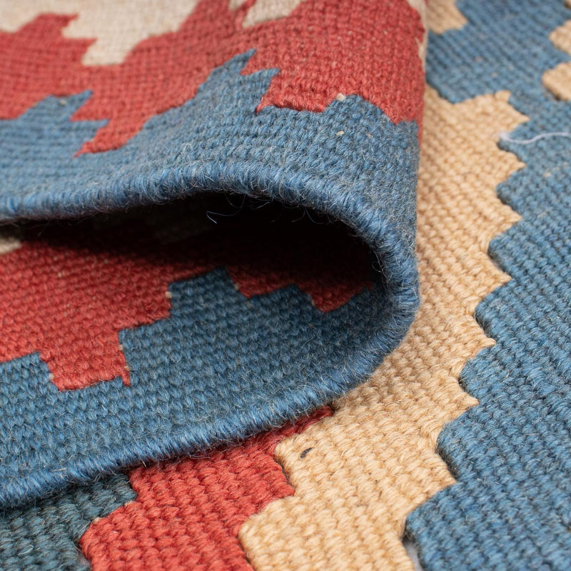 Tapis Kelim - Oriental - 183 x 124 cm - bleu