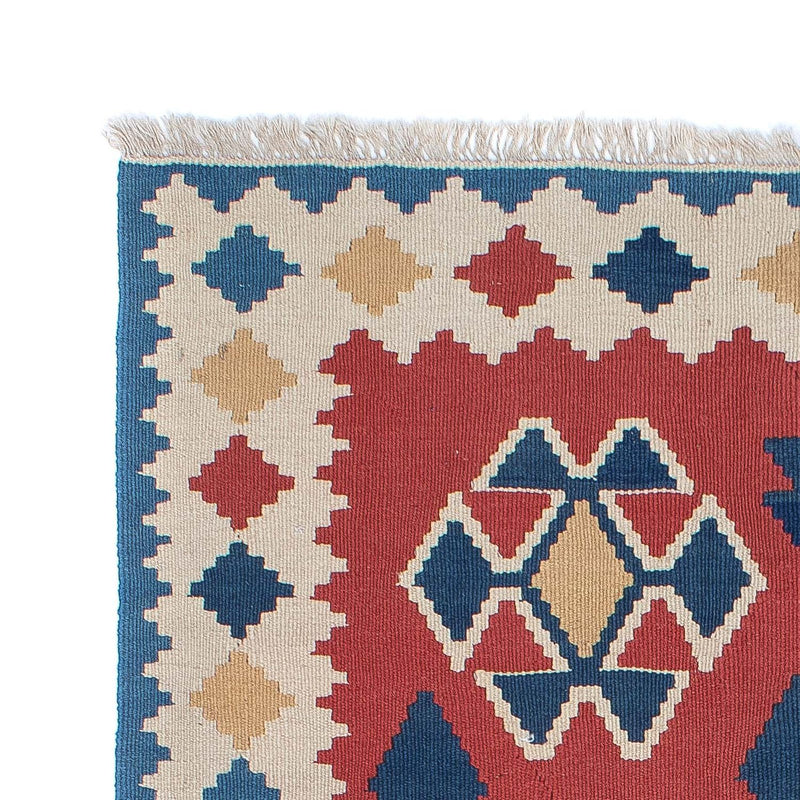 Tapis Kelim - Oriental - 180 x 120 cm - rouge foncé