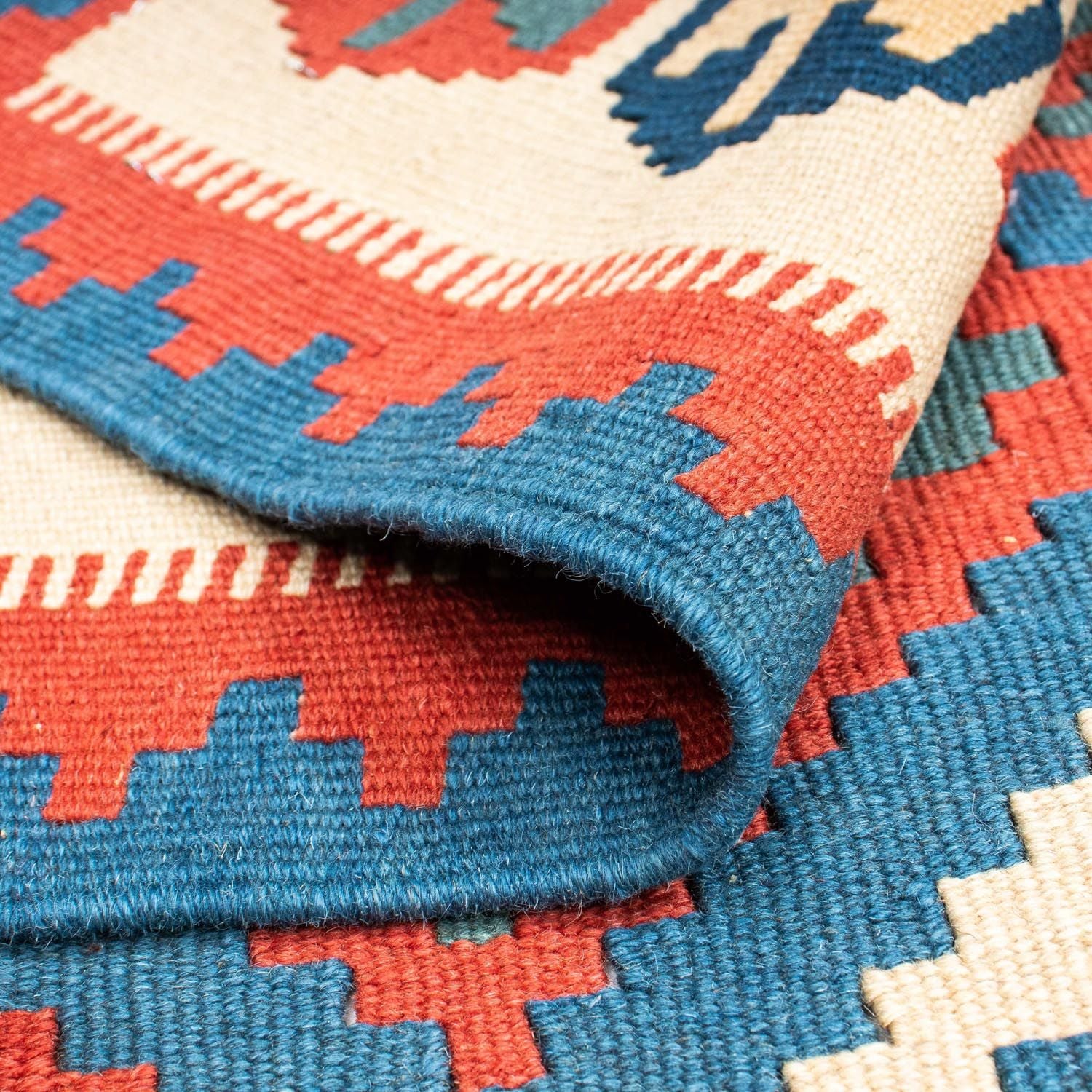 Tapis Kelim - Oriental - 177 x 122 cm - bleu