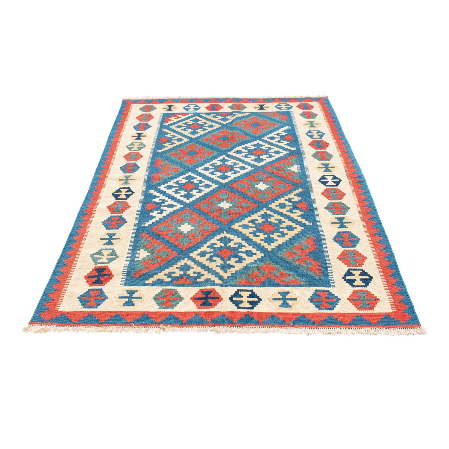 Tapis Kelim - Oriental - 177 x 122 cm - bleu