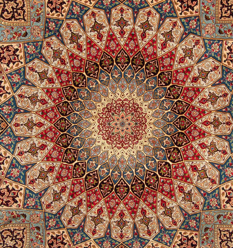 Tapis persan - Tabriz - Royal - 255 x 206 cm - marron clair