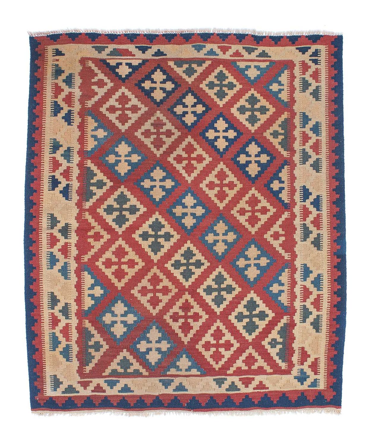 Tapis Kelim - Oriental - 143 x 117 cm - multicolore