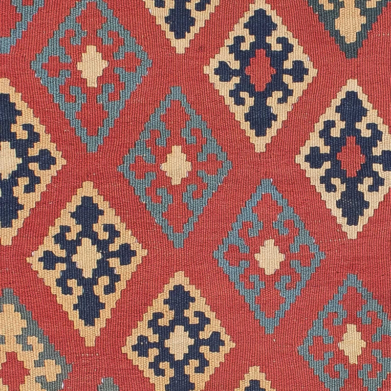 Tapis Kelim - Oriental - 161 x 96 cm - rouge foncé