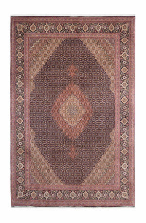 Tapis persan - Tabriz - 310 x 202 cm - bleu foncé