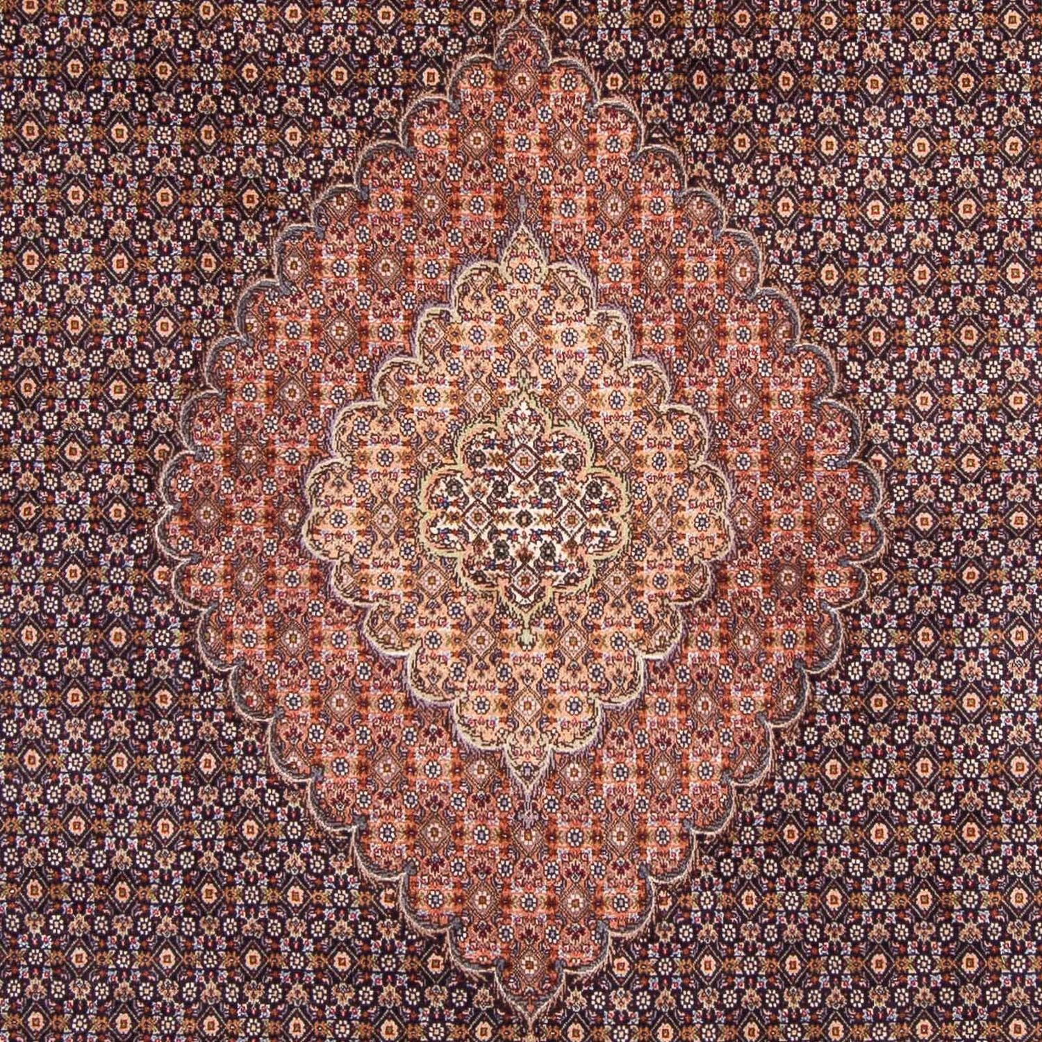 Tapis persan - Tabriz - 310 x 202 cm - bleu foncé