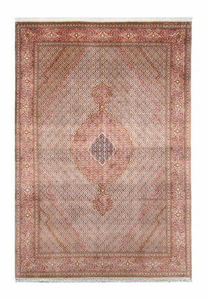 Tapis persan - Tabriz - 300 x 204 cm - marron clair