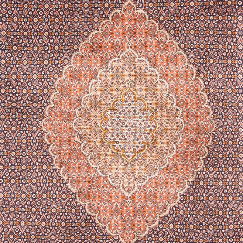 Tapis persan - Tabriz - 312 x 206 cm - bleu foncé