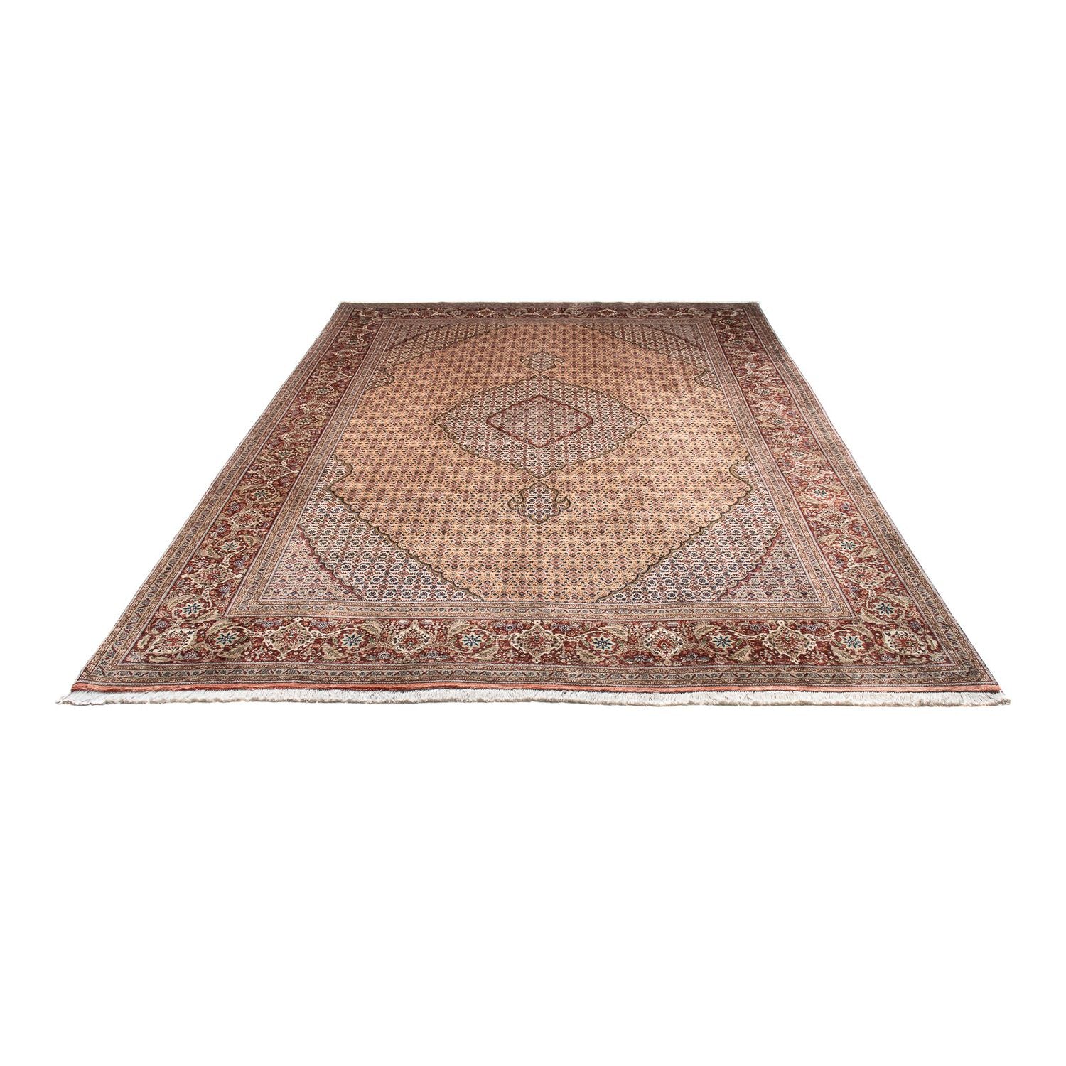 Tapis persan - Tabriz - 288 x 197 cm - marron clair