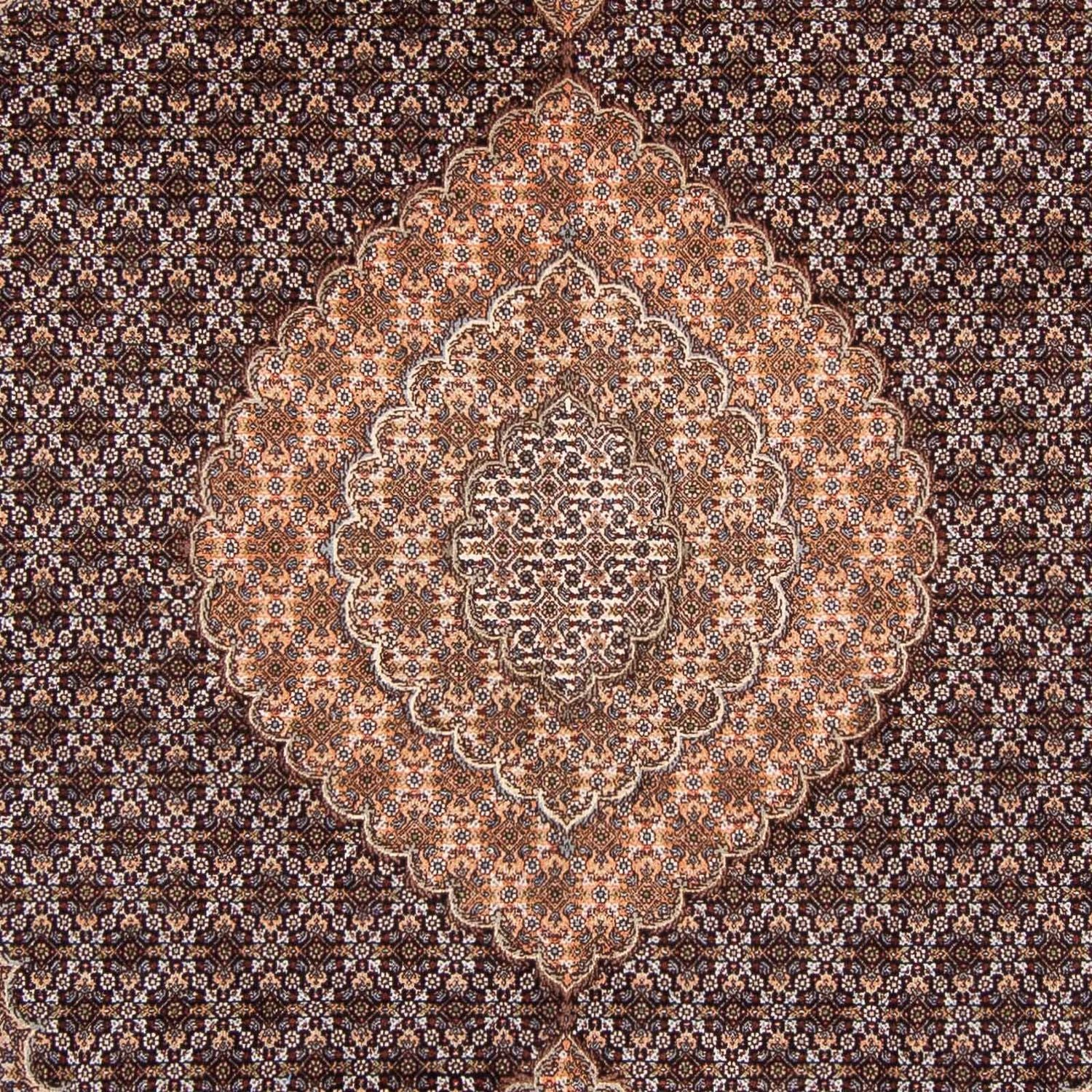 Tapis persan - Tabriz - 293 x 202 cm - bleu foncé