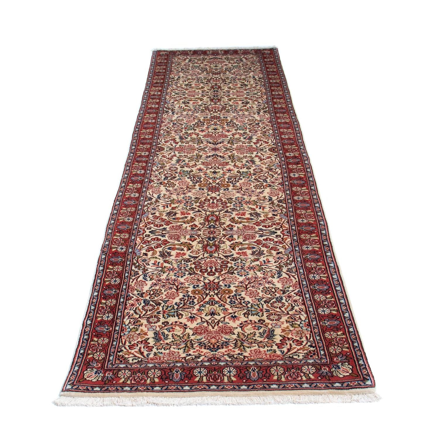 Tapis de couloir Tapis persan - Bidjar - 292 x 76 cm - beige