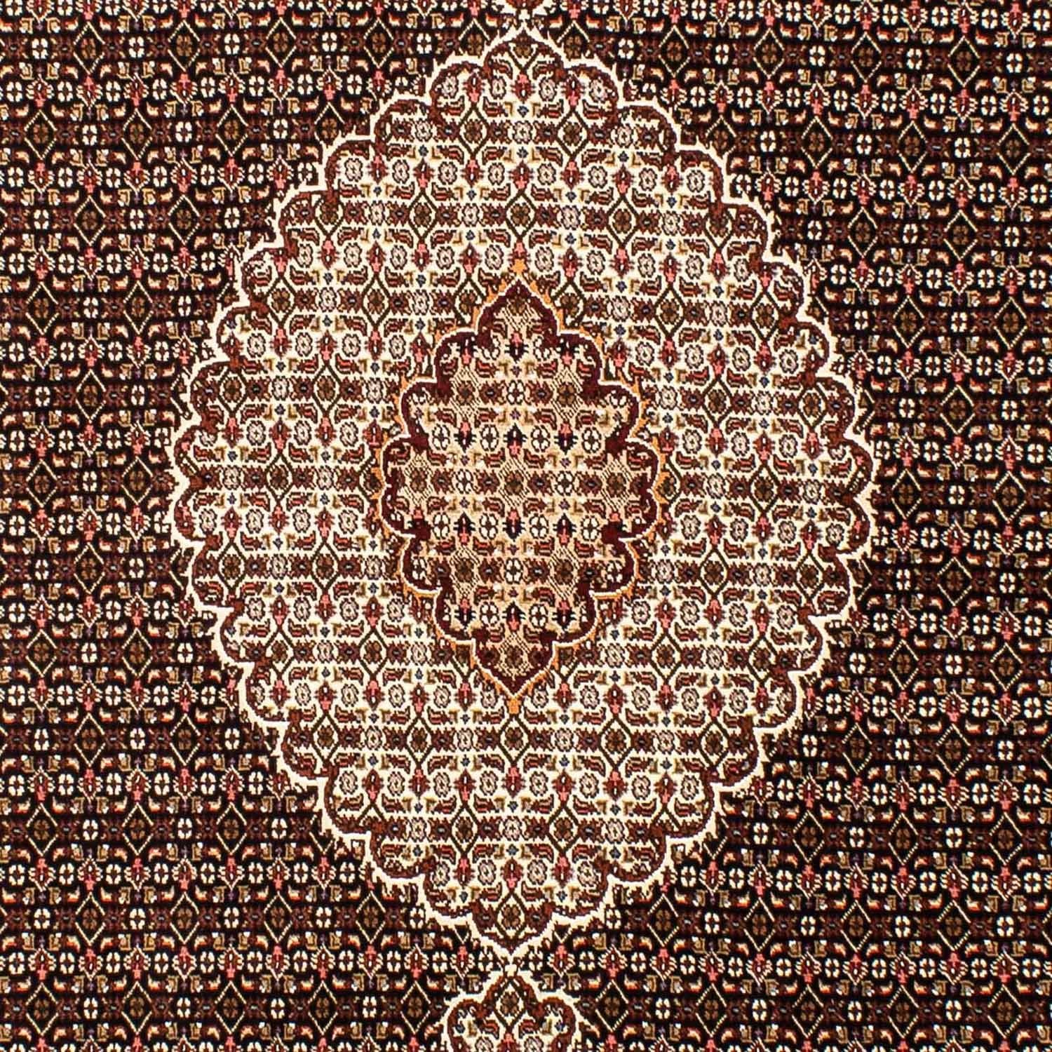 Tapis persan - Tabriz - 254 x 200 cm - bleu foncé