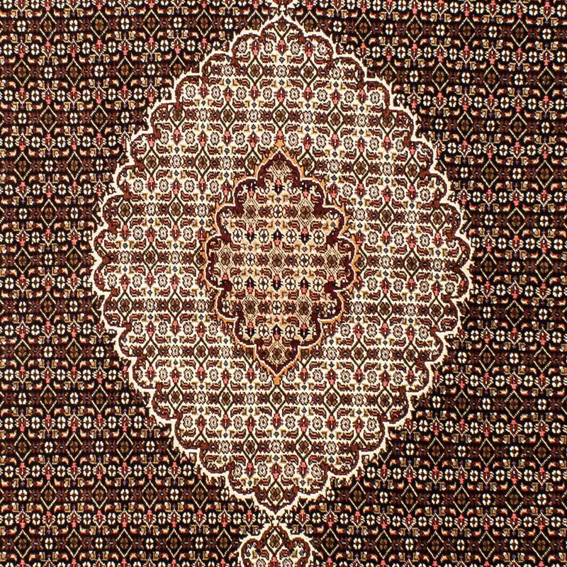 Tapis persan - Tabriz - 254 x 200 cm - bleu foncé