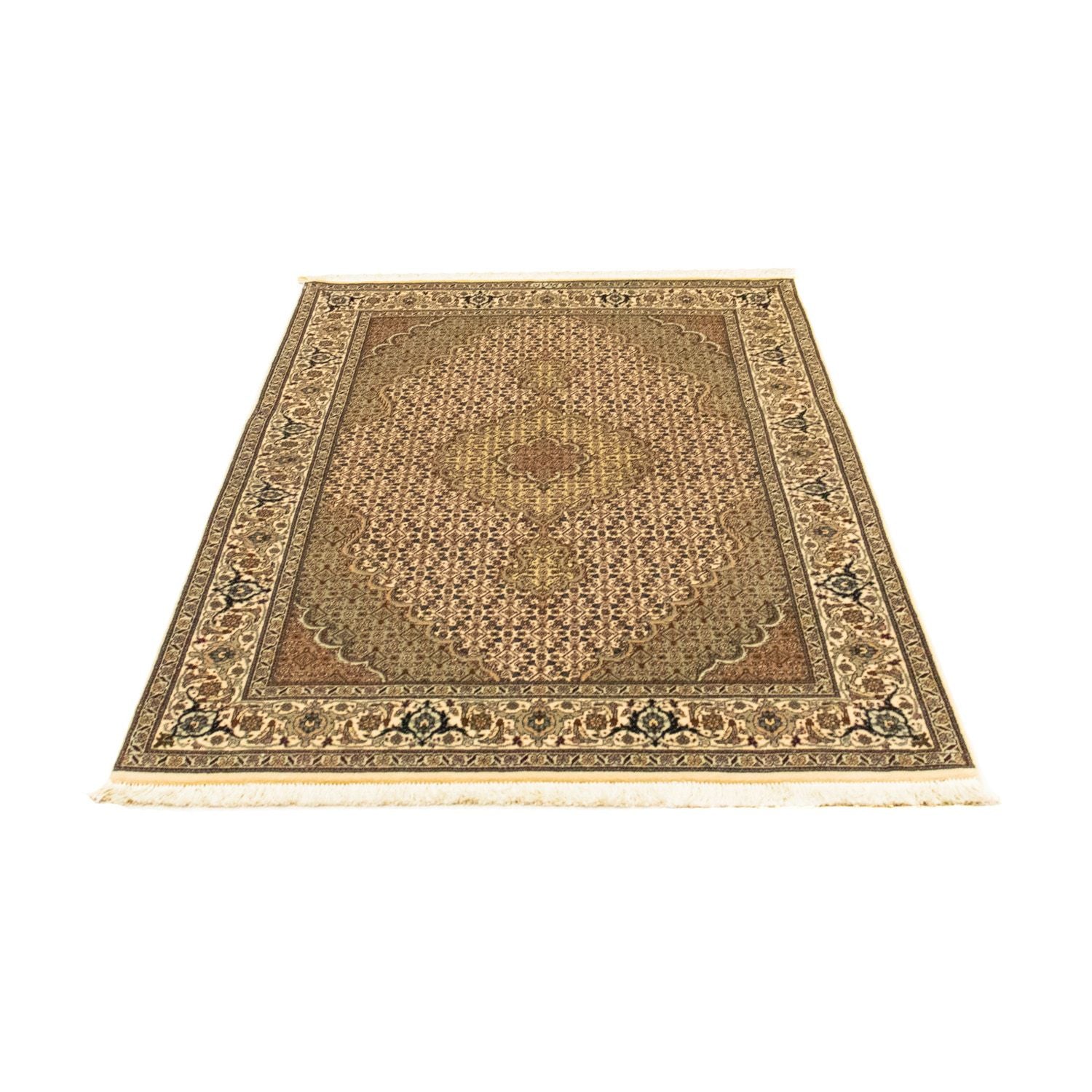 Tapis persan - Tabriz - Royal - 156 x 104 cm - marron clair