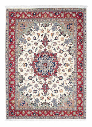Tapis persan - Tabriz - Royal - 206 x 154 cm - beige