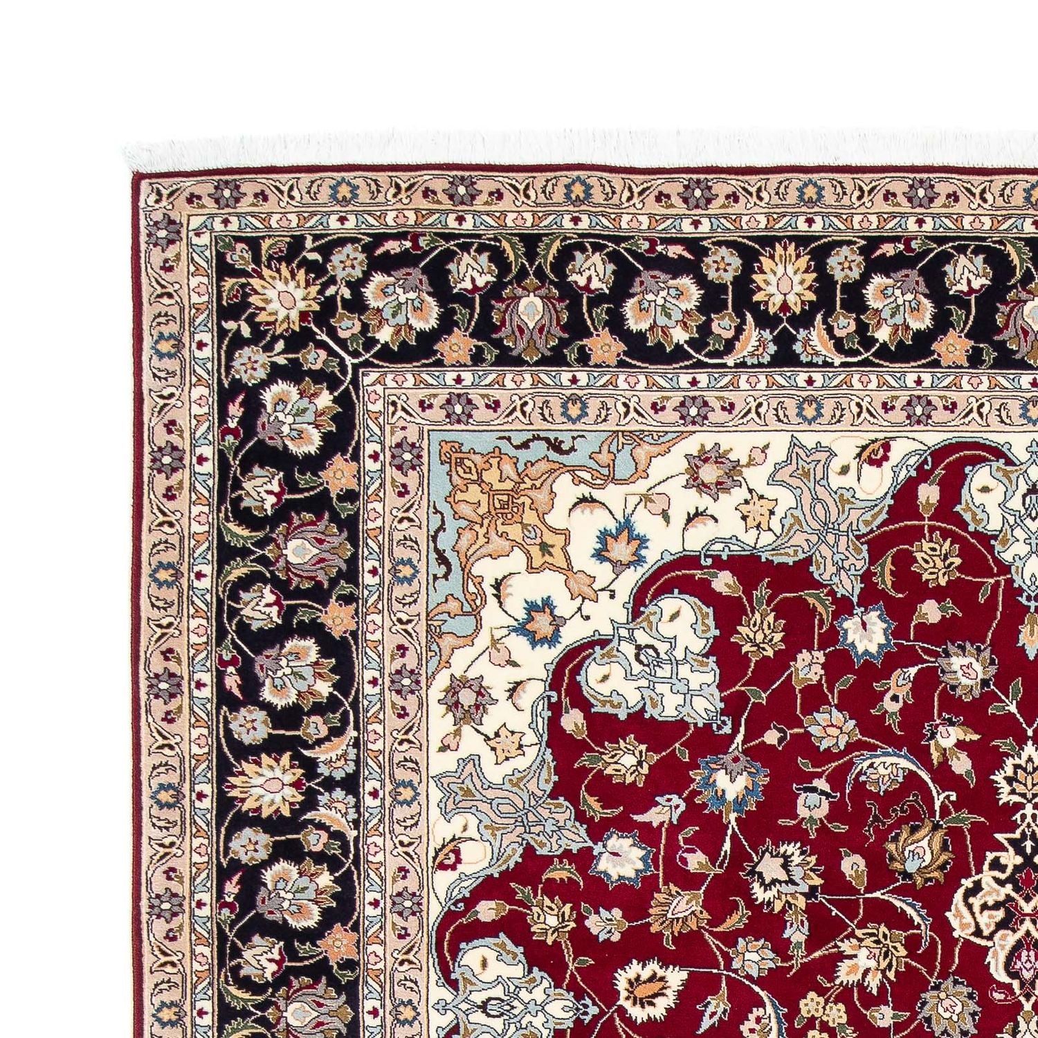 Tapis persan - Tabriz - Royal - 305 x 205 cm - rouge foncé