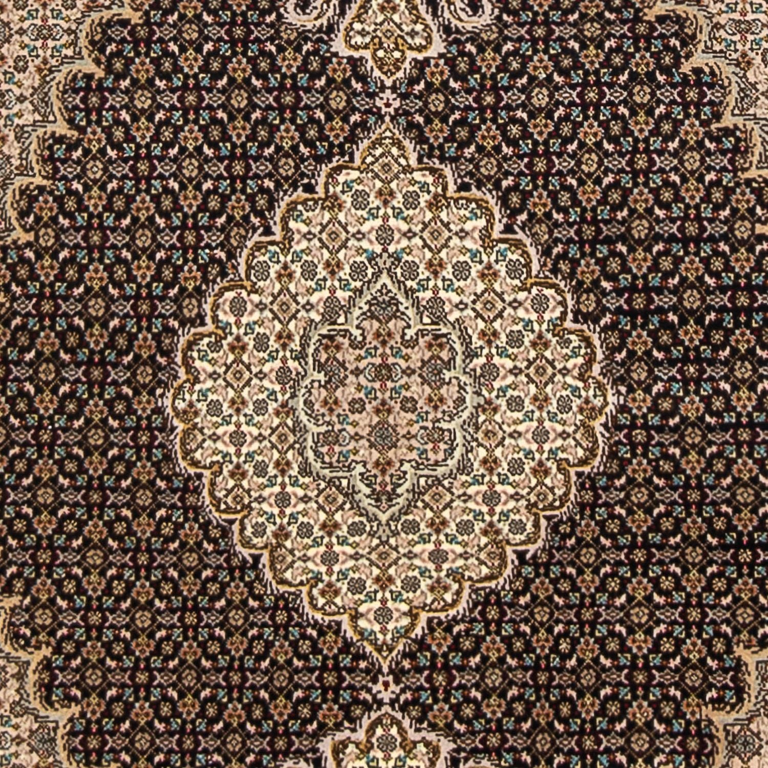 Tapis persan - Tabriz - Royal - 148 x 100 cm - bleu foncé