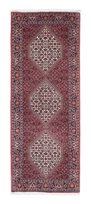 Tapis de couloir Tapis persan - Bidjar - 191 x 73 cm - rouge clair