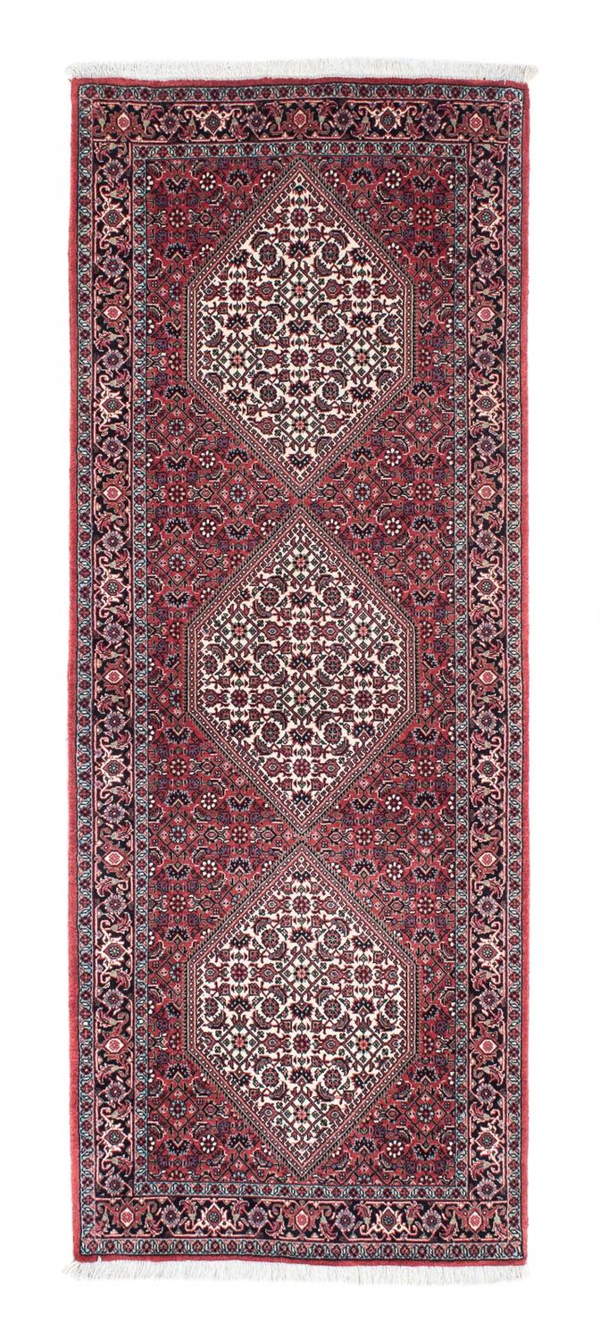 Tapis de couloir Tapis persan - Bidjar - 191 x 73 cm - rouge clair
